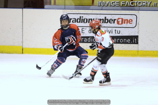 2014-11-22 Hockey Milano Rossoblu U14-Valpellice 0582 Andrea Tulliani